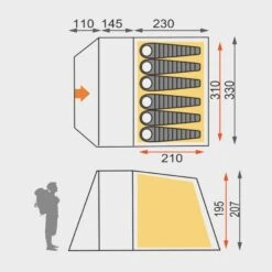 Sendero 6 Family Tent -Outdoor Equipment Sale go 351944 b