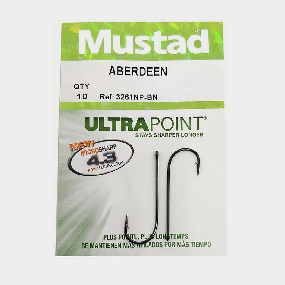 Mustad Aberdeen Hooks (Size 1) 3 Mustad Aberdeen Hooks (Size 1)