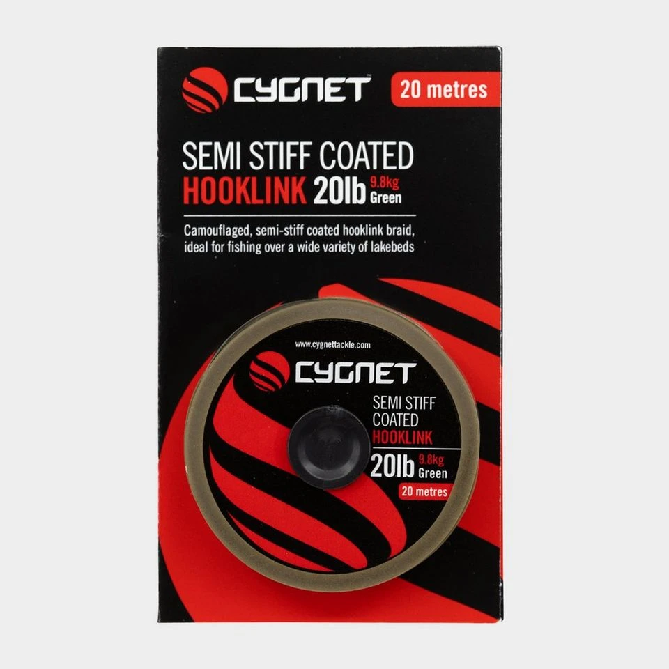 Cygnet Sniper Semi Stiff Coated Hooklink 20Lb 9.8Kg 20M 3 Cygnet Sniper Semi Stiff Coated Hooklink 20Lb 9.8Kg 20M