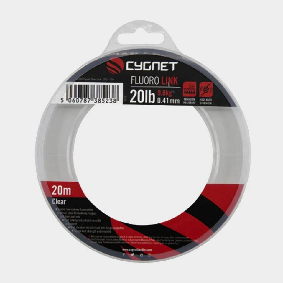 Cygnet Sniper Fluoro Link 20lb 9.80kg 0.41mm 20m 3 Cygnet Sniper Fluoro Link 20lb 9.80kg 0.41mm 20m